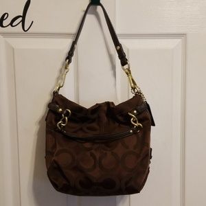 Coach signature handbag